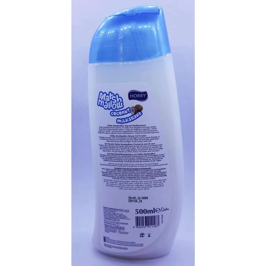 Hobby Duş Jeli Marshmallow Coconut 500 Ml