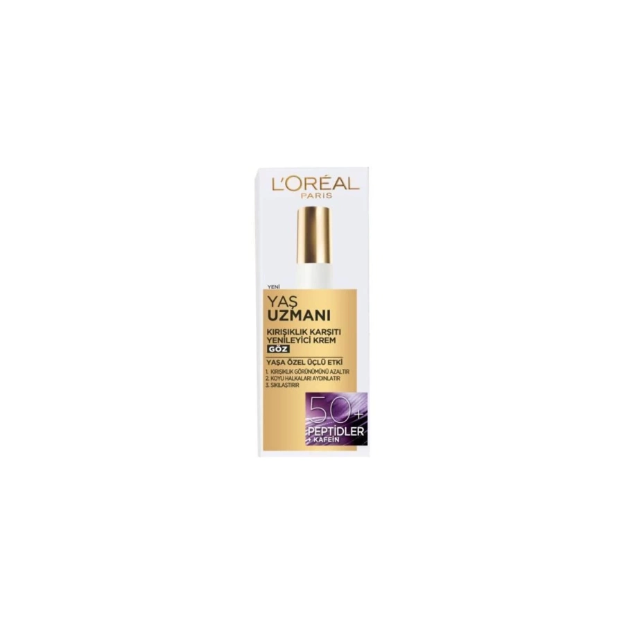 Loreal Paris Yaş Uzmanı 50+ Kırışıklık Karşıtı Yenileyici Göz Kremi 15 Ml