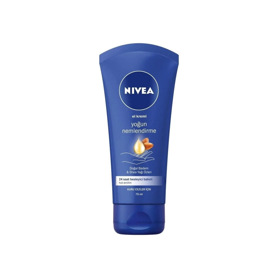 Nivea Yoğun Nemlendirici El Kremi Doğal Badem Yağı&Shea Yağı Özleri 75 Ml