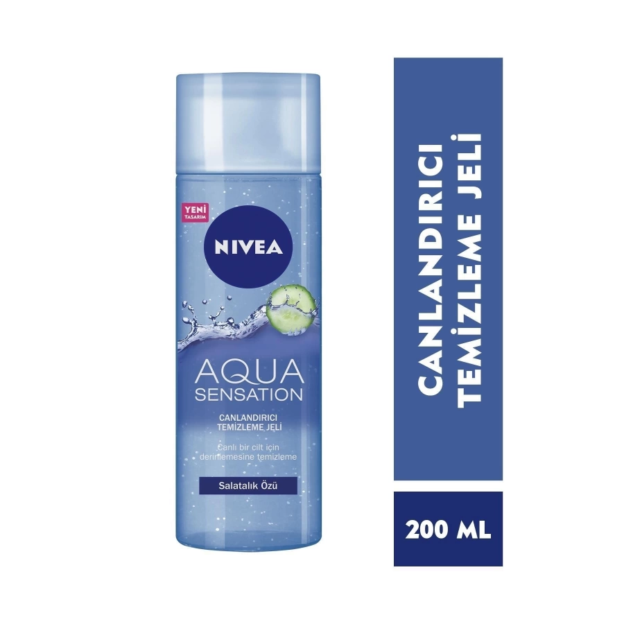 Yüz Temizleme Jeli Aqua Sensation Canlandırıcı Salatalık Özü 200 Ml