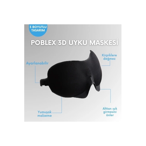 Poblex 3d Uyku Maskesi