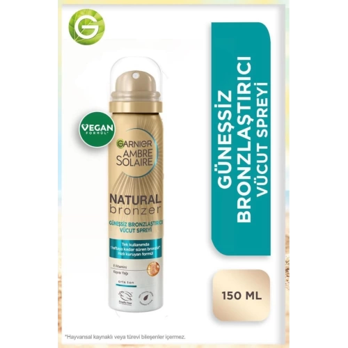 Garnier Ambre Solaire Natural Bronzer Güneşsiz Bronzlaştırıcı Sprey 150 Ml