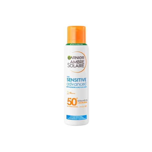 Garnier Ambre Solaire Sensitive Advanced SPF 50+ Mist - Güneş Spreyi 150 Ml