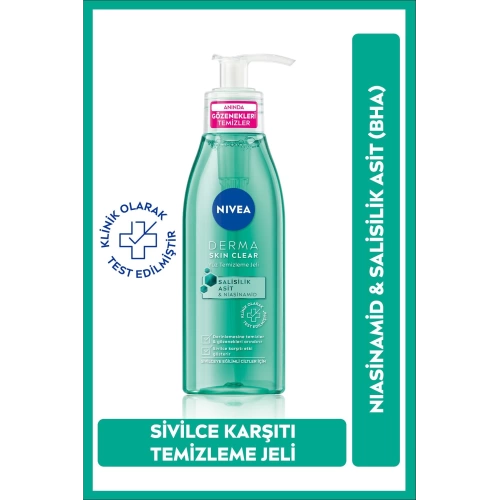 Nivea Derma Skın Clear Sivilce Karşıtı Yüz Temizleme Jeli 150 Ml