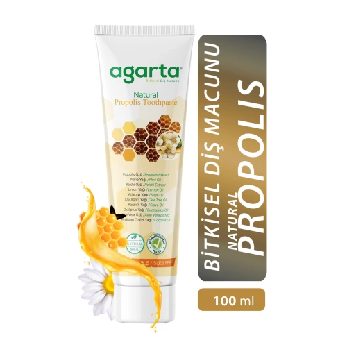 Agarta Doğal Propolisli Florürsüz Diş Macunu 100 Ml/130 Gr