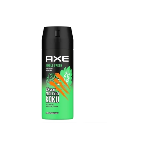 Axe Erkek Sprey Deodorant Jungle Fresh 48 Saat Etkileyici Koku 150 Ml