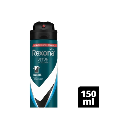 Rexona Men Erkek Sprey Deodorant İnvisible İce Fresh 72 Saat Kesintisiz Üstün Koruma 150 Ml