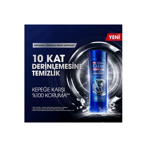 Clear Men Kepeğe Karşı Etkili Şampuan Yoğun Arındırıcı 350 Ml