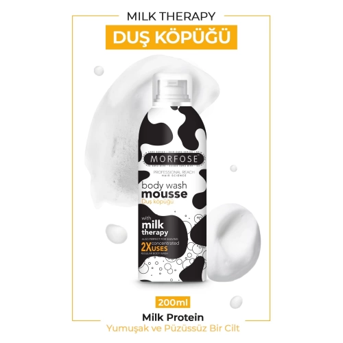 Morfose Milk Therapy Vücut Duş Köpüğü 200 ml