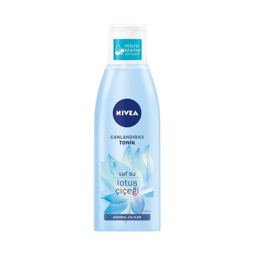 Nivea Canlandırıcı Tonik Normal Ciltler Yüz Temizleme Saf Su Ve Lotus Çiçeği 200 Ml