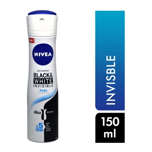 Nivea İnvisible For Black White Deodorant Pure 150 Ml