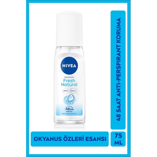 Nivea Kadın Pump Sprey Deodorant Fresh Natural 48 Saat Deodorant Koruması 75 Ml