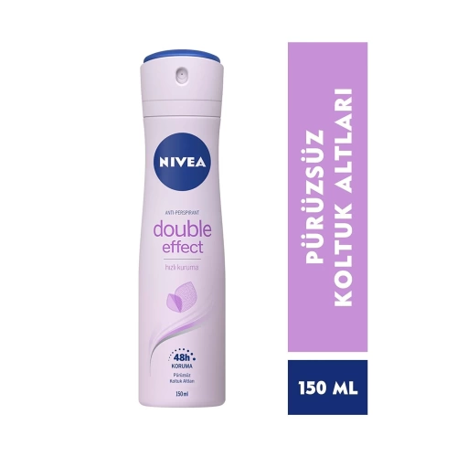 Nivea Kadın Sprey Deodorant Double Effect 48 Saat Anti-Perspirant Koruma 150 Ml