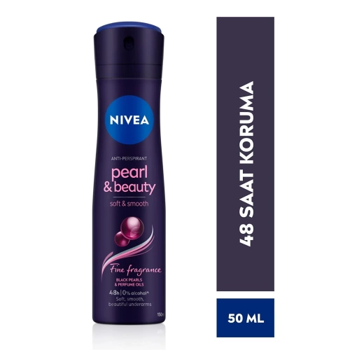 Nivea Kadın Sprey Deodorant Pearl&Beauty Fine Fragrance 48 Saat Anti-Perspirant Koruma 150 Ml