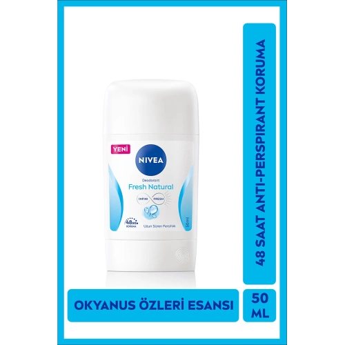 Nivea Kadın Stick Deodorant Fresh Natural 48 Saat Deodorant Koruması 50 Ml