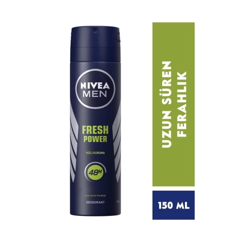 Nivea Men Erkek Sprey Deodorant Fresh Power 150 Ml