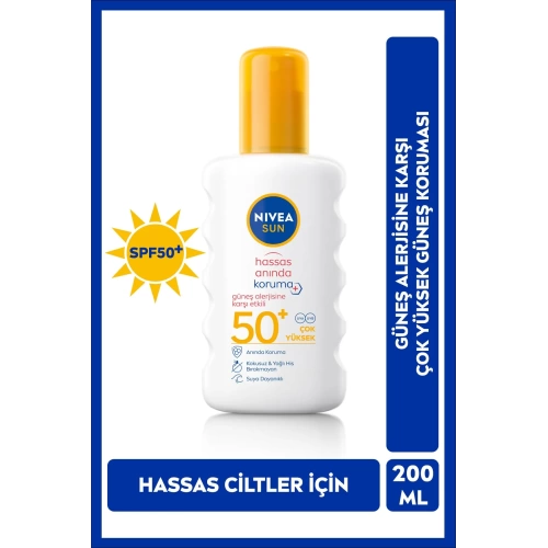 Nivea Sun Anında Koruma 50+ 200 Ml