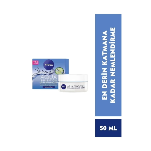 Nivea Yüz Bakım Kremi Aqua Sensation Normal Ve Karma Ciltler İçin Canladırıcı Etki 50 Ml