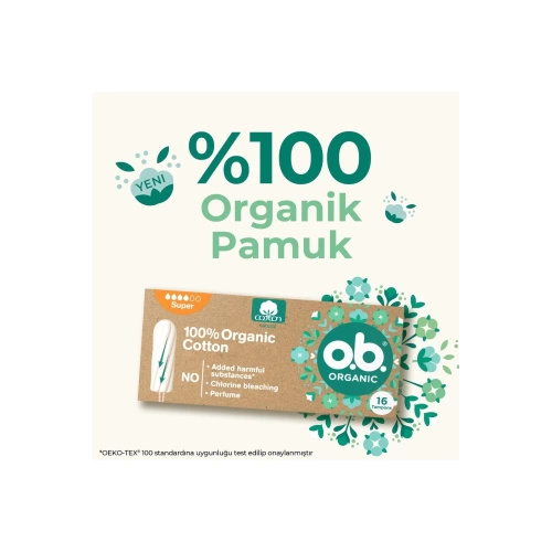 O.B Organic Super Tampon 16Lı