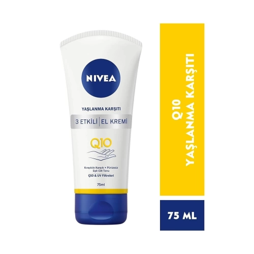 Nivea Q10 Yaşlanma Karşıtı 3 Etkili El Kremi 75 Ml