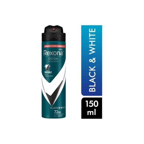 Rexona Deodorant Erkek İnvisible Black White 150 Ml