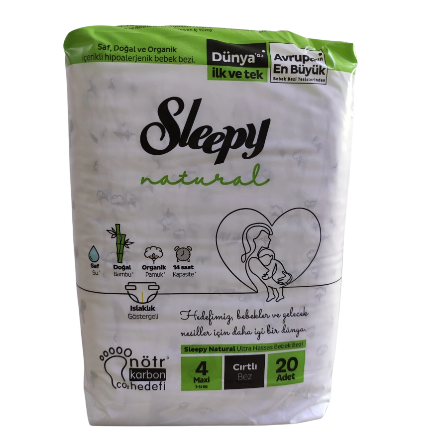 Sleepy Natural Maxi 4 Bebek Bezi 20 Li