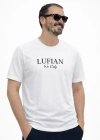 Beyaz Premium %100 Pamuklu Bisiklet Yaka T-Shirt