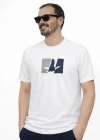 Beyaz Premium %100 Pamuklu Bisiklet Yaka T-Shirt