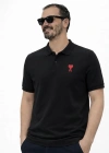 Siyah Amr Premium %100 Pamuklu Polo Yaka T-Shirt