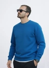 Mavi 3 İplik Şardonlu Premium Kumaş Sweat