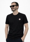 Siyah Premium %100 Pamuklu Bisiklet Yaka T-Shirt