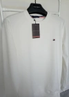 T.Hilfiger Beyaz Küçük Nakış Logo Detaylı Premium %100 Pamuklu Kumaş Uzun Kollu Sweat