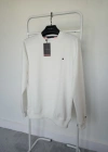 T.Hilfiger Beyaz Küçük Nakış Logo Detaylı Premium %100 Pamuklu Kumaş Uzun Kollu Sweat