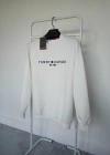T.Hilfiger Beyaz Nakış Detaylı Premium %100 Pamuklu Kumaş Uzun Kollu Sweat