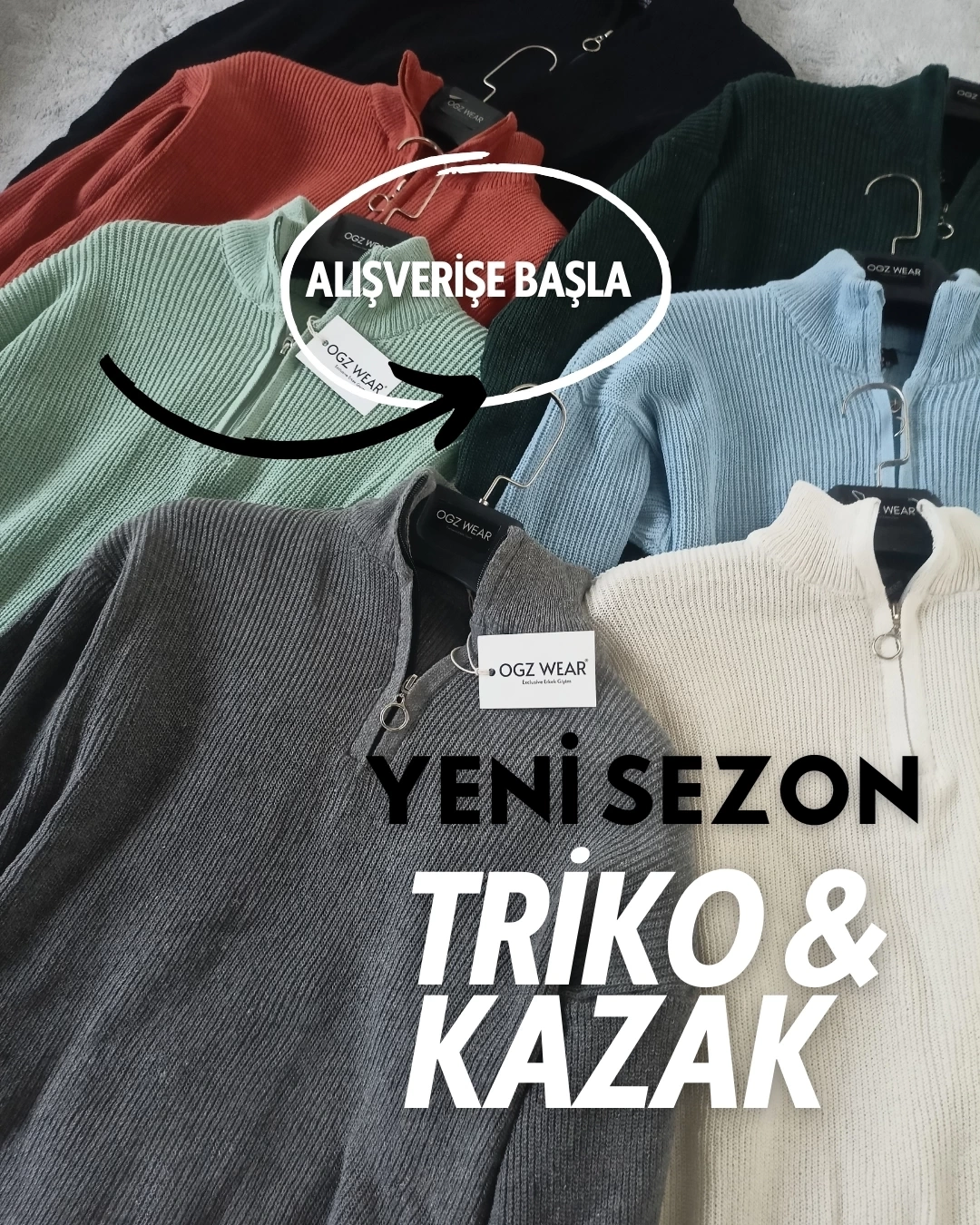 OGZ WEAR Triko - Kazak Modelleri