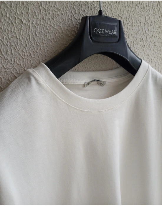 Beyaz Basic Premium Oversize T-Shirt
