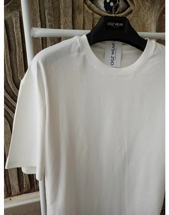 Beyaz Basic Premium Oversize T-Shirt