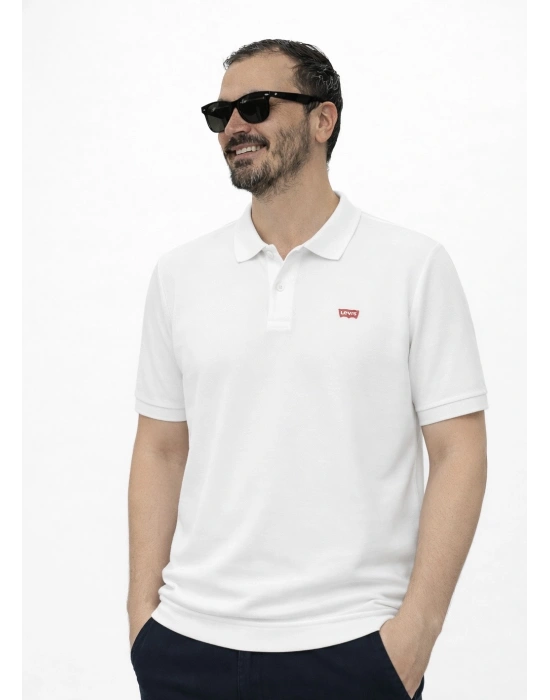 Beyaz Premium %100 Pamuklu Polo Yaka T-Shirt