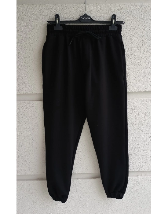 Siyah Premium İki İplik Eşofman Altı