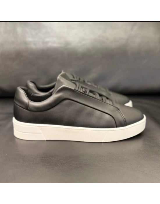 Siyah Deri Yüksek Kalite Deri Günlük Ayakkabı