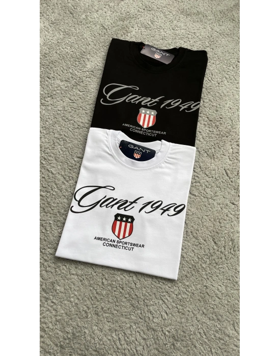 Siyah Premium %100 Pamuklu Bisiklet Yaka T-Shirt