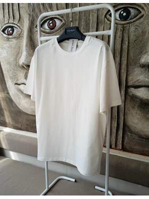 Beyaz Basic Premium Oversize T-Shirt
