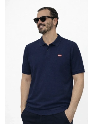 Lacivert Lvs Premium %100 Pamuklu Polo Yaka T-Shirt