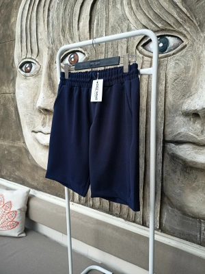 Lacivert Premium Diagonal Kumaş Cepli Beli Lastikli Erkek Şort