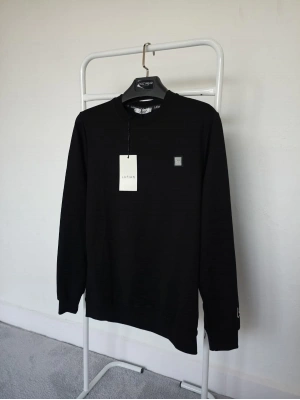 Lfn Siyah Premium %100 Pamuklu Kumaş Uzun Kollu Sweat
