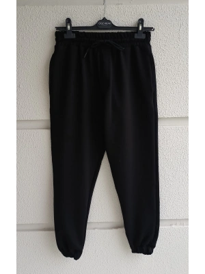 Siyah Premium İki İplik Eşofman Altı