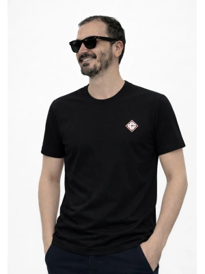 Siyah Premium %100 Pamuklu Bisiklet Yaka T-Shirt