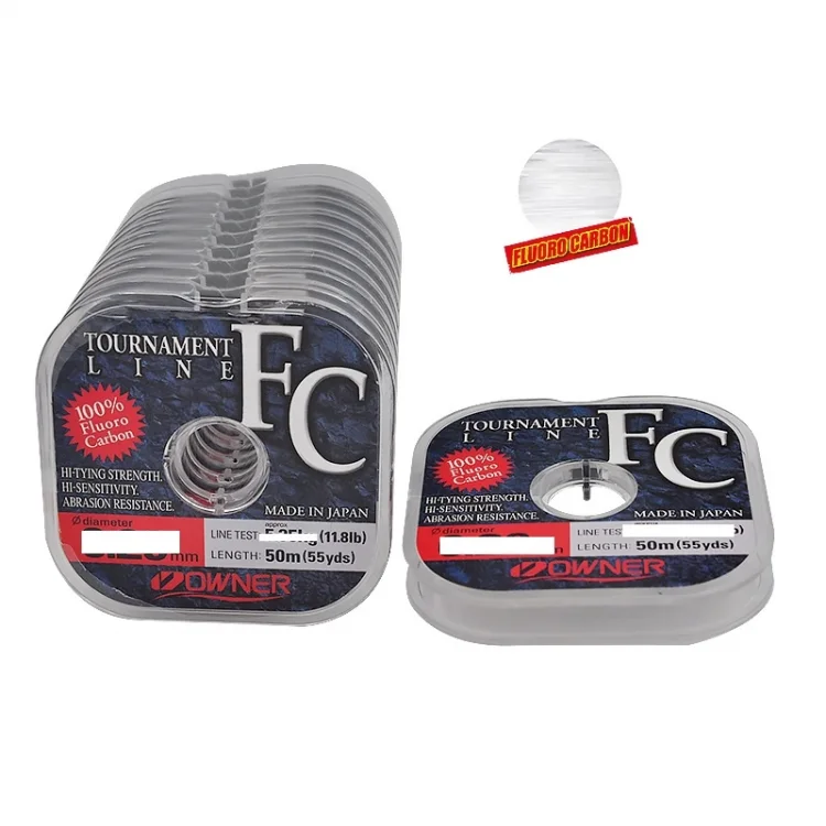 %100 Flourocarbon Misina Owner Tournament Fc 50M Super Clear 0,16Mm