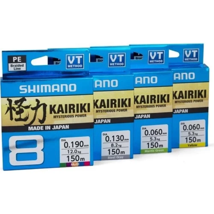 Shimano Kairiki 8 Kat İp Misina Yellow (Sarı) 0,28Mm 29.3 Kg 300Mt