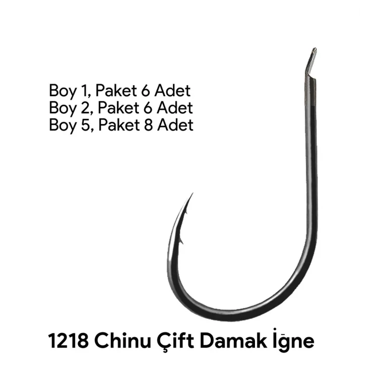 Shogun 1218 Chinu Çift Tırnaklı Olta İğnesi No:3